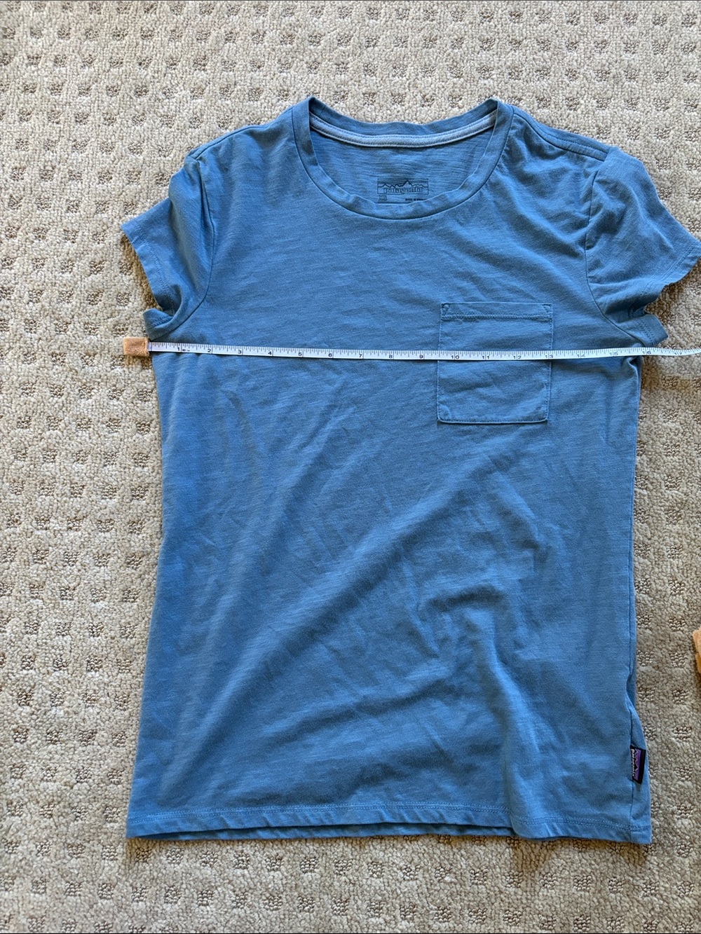 Patagonia Women’s Mainstay Pocket Tee- Blue XS - Picture 6 of 9